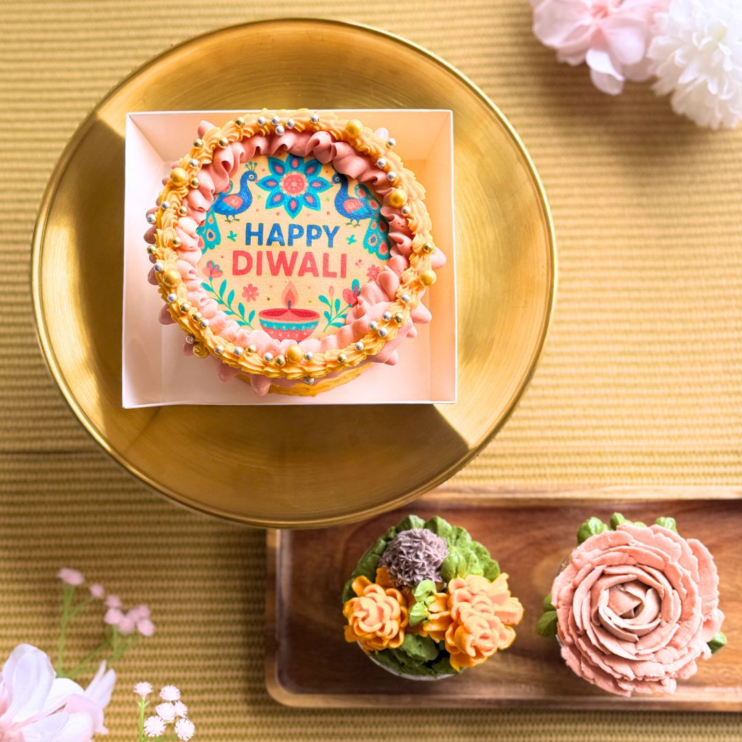 Diwali Bento Cake & Cupcake Set