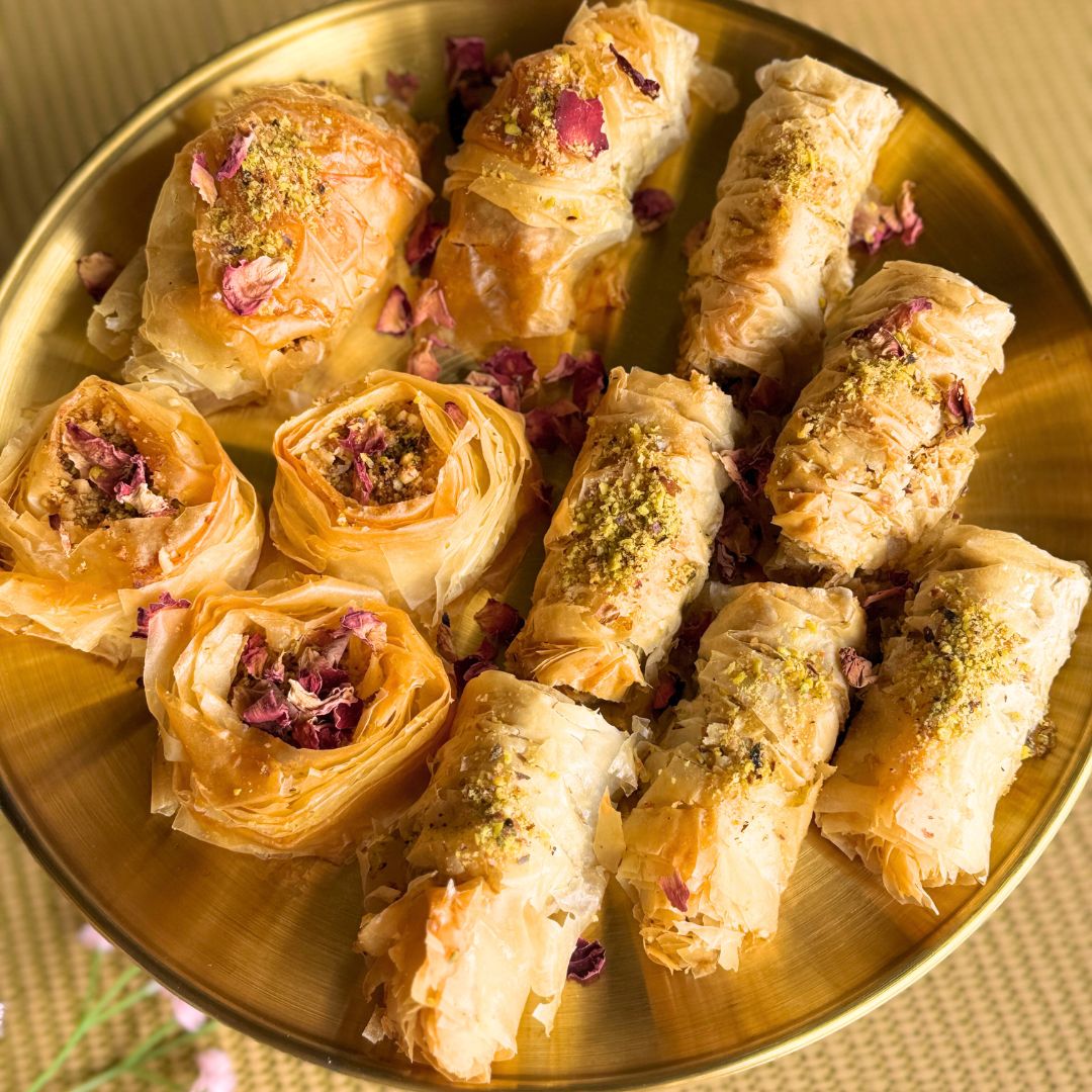 Pistachio and Rose Baklava Box