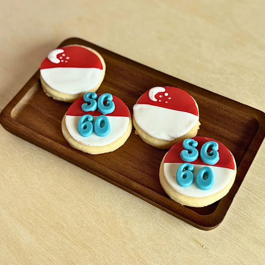 SG60 Butter Biscuit with Fondant Topping